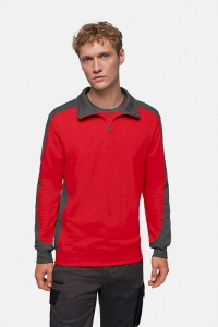 Hakro Zip-Sweatshirt Contrast Mikralinar® 476
