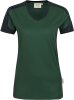 Hakro V-Shirt Contrast Mikralinar® Damen 190