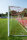 Fußballtor 7,32 x 2,44 m, feststehend in Bodenhülsen, vollverschweißt, weiß, mit freier Netzaufhängung