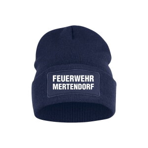 FFW Mertendorf Strickmütze navy, inkl. Logo