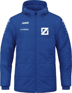 Blau-Weiß Zorbau Jako Coachjacke Team mit Kapuze