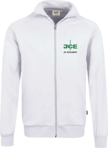 JCE Hakro Sweatjacke College 606 weiß