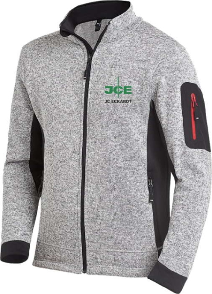 JCE FHB CHRISTOPH Strick-Fleece-Jacke hellgrau - F.C.RÖDER | Teamspor