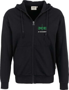 JCE Hakro Kapuzen-Sweatjacke Premium 605 schwarz