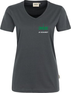 JCE Hakro Damen V-Shirt Mikralinar® 181 anthrazit