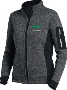 JCE FHB MARIEKE Strick-Fleece-Jacke Damen grau