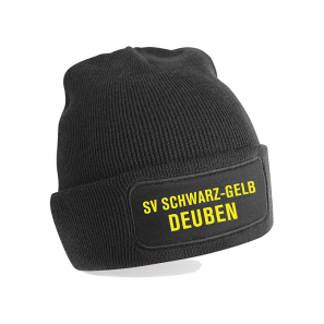 SV Schwarz-Gelb Deuben Wintermütze schwarz