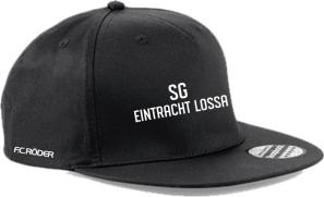 SG Eintracht Lossa 5 Panel Snapback Cap schwarz