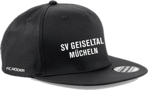 SV Geiseltal Mücheln 5 Panel Snapback Cap schwarz