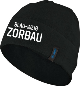 Blau-Weiß Zorbau Jako Fleecemütze schwarz